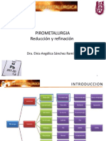 Pirometalurgia Reducción y Refinación: Dra. Elvia Angélica Sánchez Ramírez