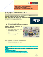 1° Grado - Experiencia de Aprendizaje 04 - Semana 2