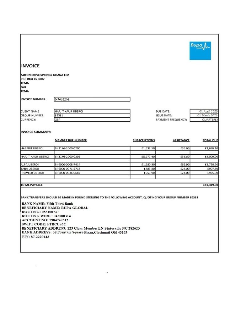 Automotive Springs Ghana Lim Invoice2 PDF