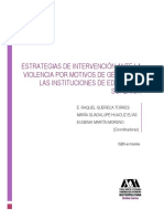 Estrategias de Intervención Ante La Violencia Por Motivos de Género en Las Instituciones de Educación Superior