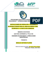 Instrucciones de Operacion y Seguimiento de Productividad para Sierra Ford Scorpion 6.7 LTS My23 de Acabados.