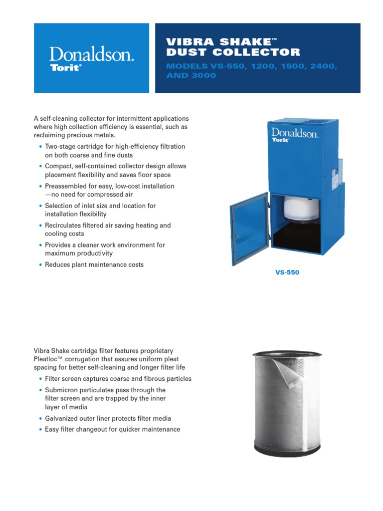 Vibra Shake Dust Collector PDF Equipment Manufactured Goods