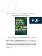 Mengulas Buku Ecology, Economy, Equity - Faiza Jasmine Meldiana