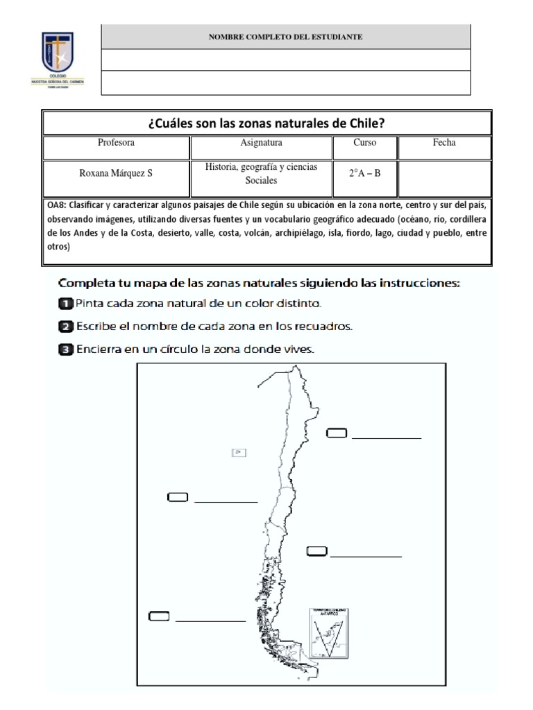 Zonas Naturales de Chile | PDF