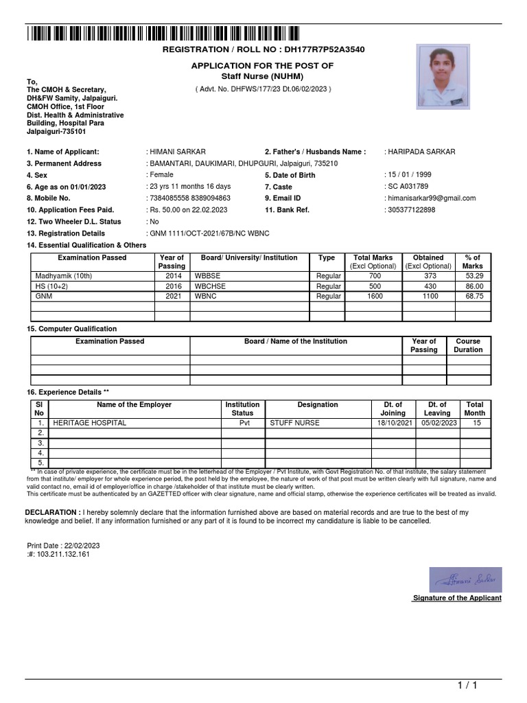 Dhfws-Application Dh177r7p52a3540 | PDF