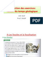 Des Exercices Notion de Temps Géologique