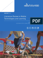Lit Review of Mobile Learning Technologies and Learning