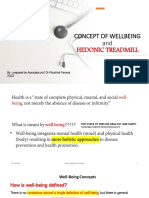 Concept of Wellbeing And: Hedonic Treadmill