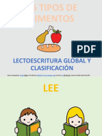 Lectoescritura Global Y Clasificación: Sergio Arasaac CC (