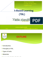 Task-Based Learning (TBL) : Soran University Faculty of Education English Dept