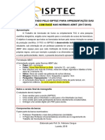 Padrão Adoptado Pelo Isptec para Apresentação Das Monografias, Com Base Nas Normas Abnt (2017/2018)