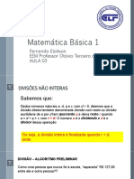 Matematica Basica 1 - AULA - 03