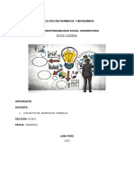 Facultad de Farmacia Y Bioquímica: Ética Y Responsabilidad Social Universitaria