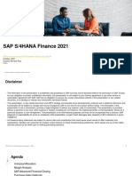 SAP S/4HANA Finance 2021