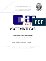Matemáticas: Universidad Autónoma "Gabriel René Moreno"