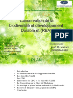 Conservation de La Biodiversité Et Développement Durable Et (RBA)