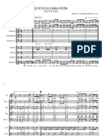 JUSTICIA PARA VIVIR - Partitura Completa