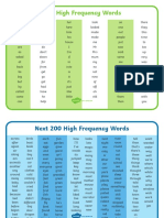 High Frequency 300 Words