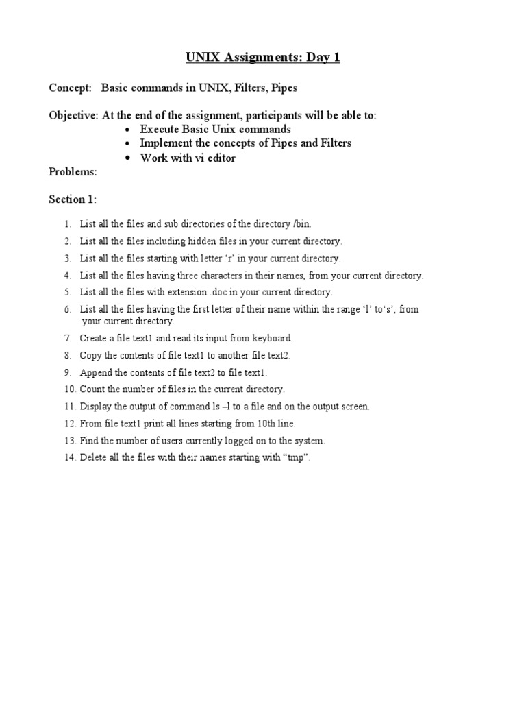 Day 1 | PDF | Directory (Computing) | Computer File