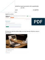 Lab 7 - User ID Controlled by Request Parameter, With Unpredictable User IDs