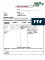 Sesión de Aprendizaje N°1: I.E. 7086 "Los Precursores"