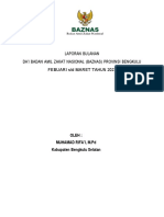 Laporan Bulanan Da'I Badan Amil Zakat Nasional (Baznas) Provinsi Bengkulu Febuari S/D Maret Tahun 2023