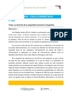 5ano - Historia - La Doctrina de La Seguridad Nacional en Argentina