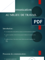 La Communication: Au Milieu de Travail