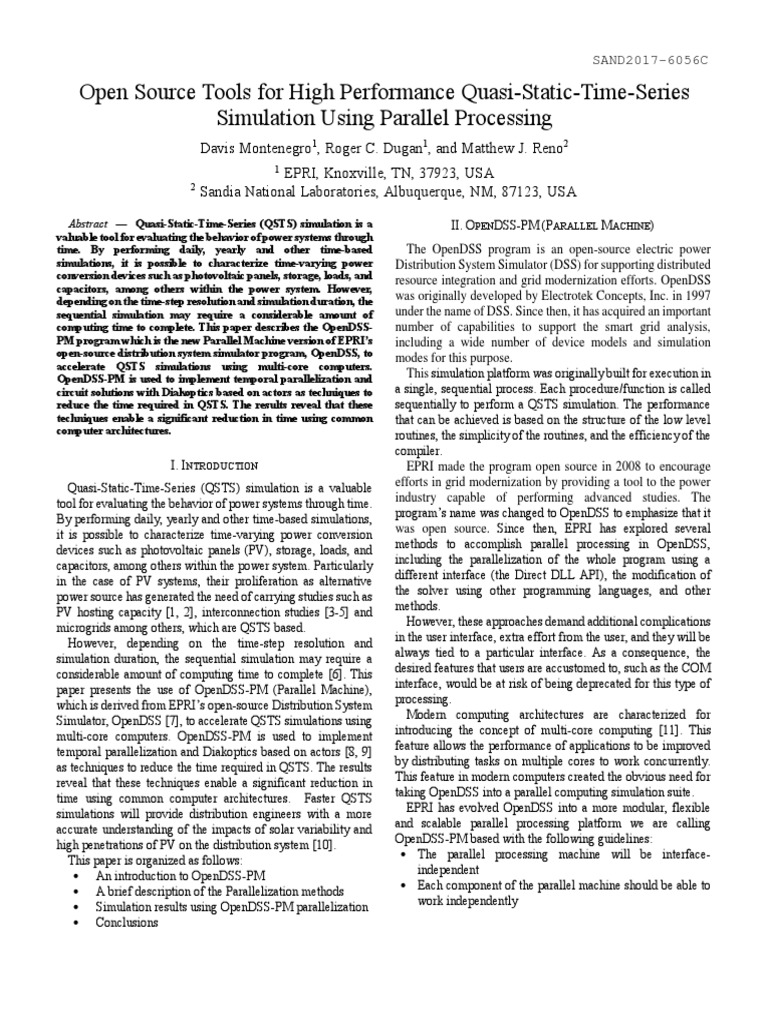 Document Epri PDF Parallel Computing Simulation