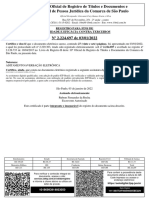 10º Oficial de Registro de Títulos e Documentos e Civil de Pessoa Jurídica Da Comarca de São Paulo