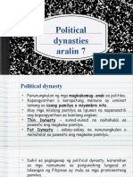 Political Dynasties Aralin 7