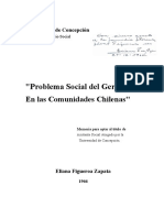 Problema Social Del Geronto: en Las Comunidades Chilenas
