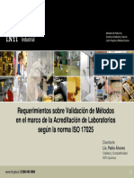 Validación de Métodos - INTI