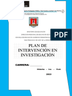 Plan de Intervención en Investigación 2023