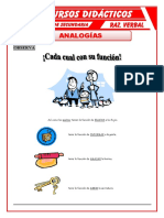 Ejercicios de Analogias para Primero de Secundaria