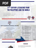 21 Century Literature From The Philippines and The World: 2ND SEMESTER, AY 2022-2023 Ms - Maria Jessa Tenero