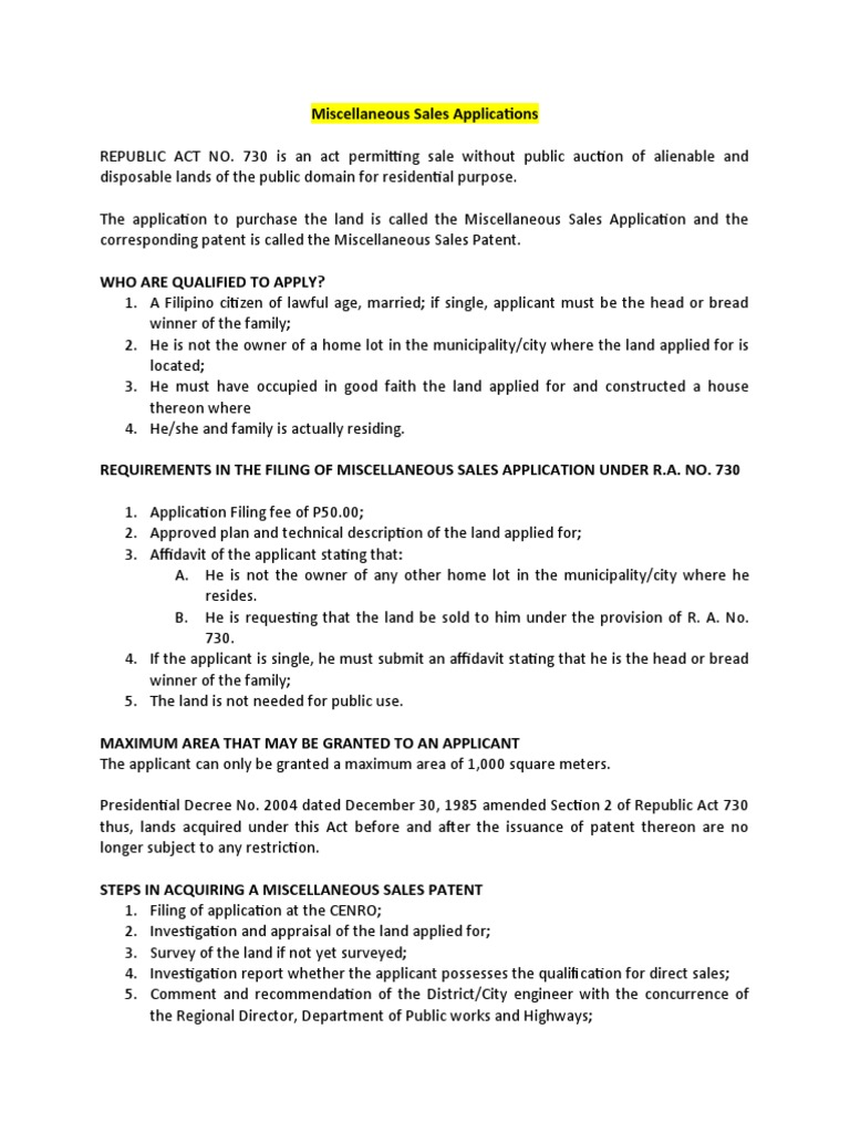 Miscellaneous Sales Applications PDF Patent Real Estate Appraisal