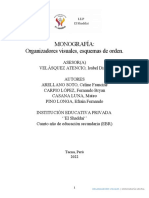 Monografía: Organizadores Visuales, Esquemas de Orden.: Tacna, Perú 2022