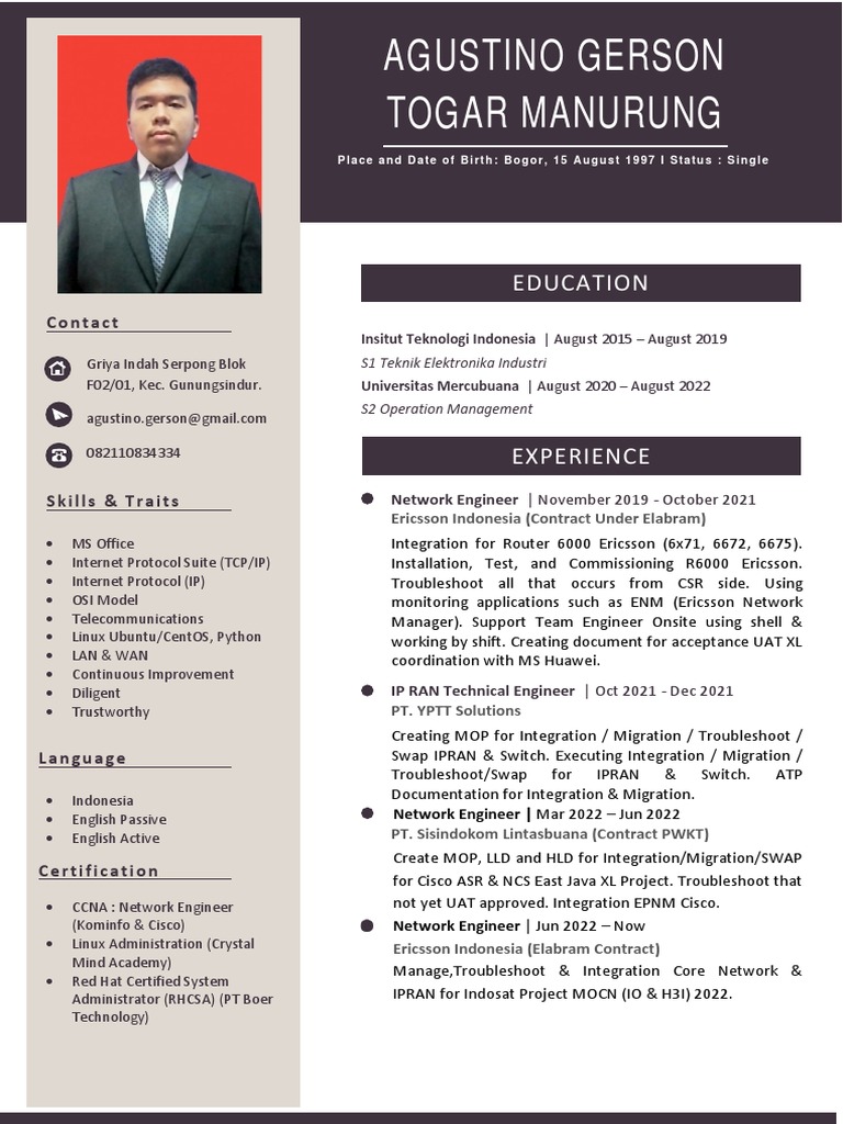 Network Engineer Portfolio Overview | PDF | Internet Protocol Suite ...