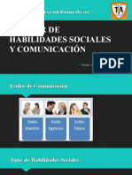 "Mi Trato Expresa Mi Forma de Ser": Taller de Habilidades Sociales Y Comunicación