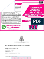 01 - PROGRAMA DE DERECHO PRIVADO III - CATEDRA A - B y C - UNIFICADO - APORTE UEU DERECHO 2020