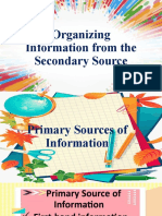 SOurces of Information