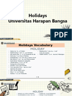 Holidays Universitas Harapan Bangsa