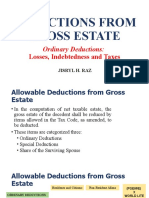 Deductions From Gross Estate