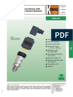 Pressure Sensor With Ceramic Sensor Element: Option: Pluggable Sandwich Display Model AUF