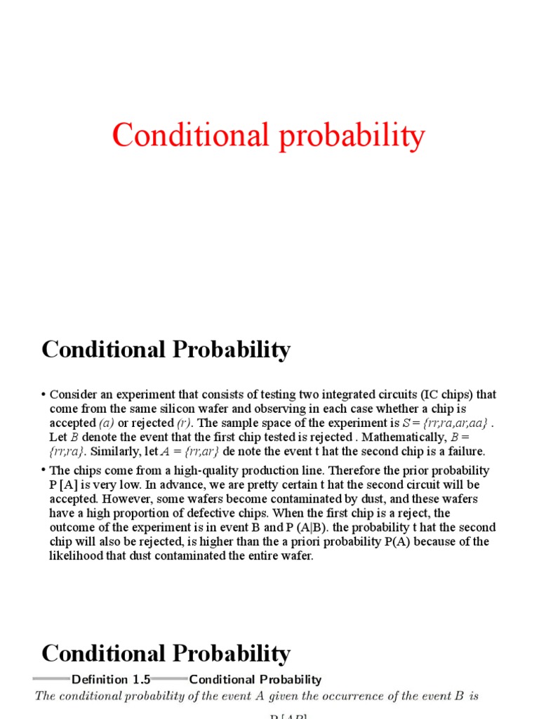 Conditional Probability | PDF