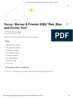 Barney & Friends S2E4 - Red, Blue and Circles Too! - Recap - TV Tropes