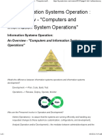 1.1 - Information Systems Operation: An Overview - "Computers and Information System Operations"