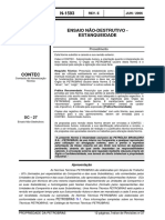 ENSAIO DE ESTANQUEIDADE POR GASES E LÍQUIDOS