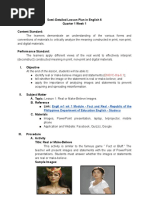 DETAILED LESSON PLAN Grade 6 | PDF | Lesson Plan | Communication